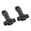 2PCS Extended Vent Window Latch Links Passenger Side Easy Installation Aluminum Wind Noise Fix Kits