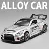 1/32 Nissan GTR R35 Модифицированный Автомобиль Металлическая Модель Автомобиля Со Звуком и Светом Инерционный Детский Игрушечный Коллекционный Подарок на День Рождения