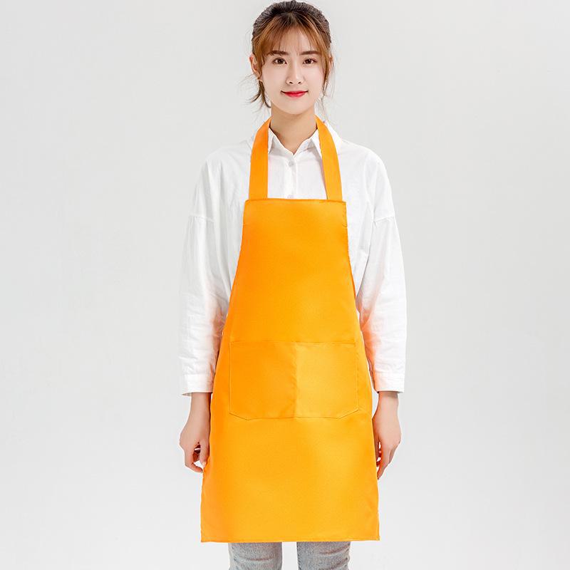 Индивидуальные фартуки цвета персиковой кожи: Современные однотонные цвета с персонализированными логотипами — идеально подходят для подарков и рекламы.