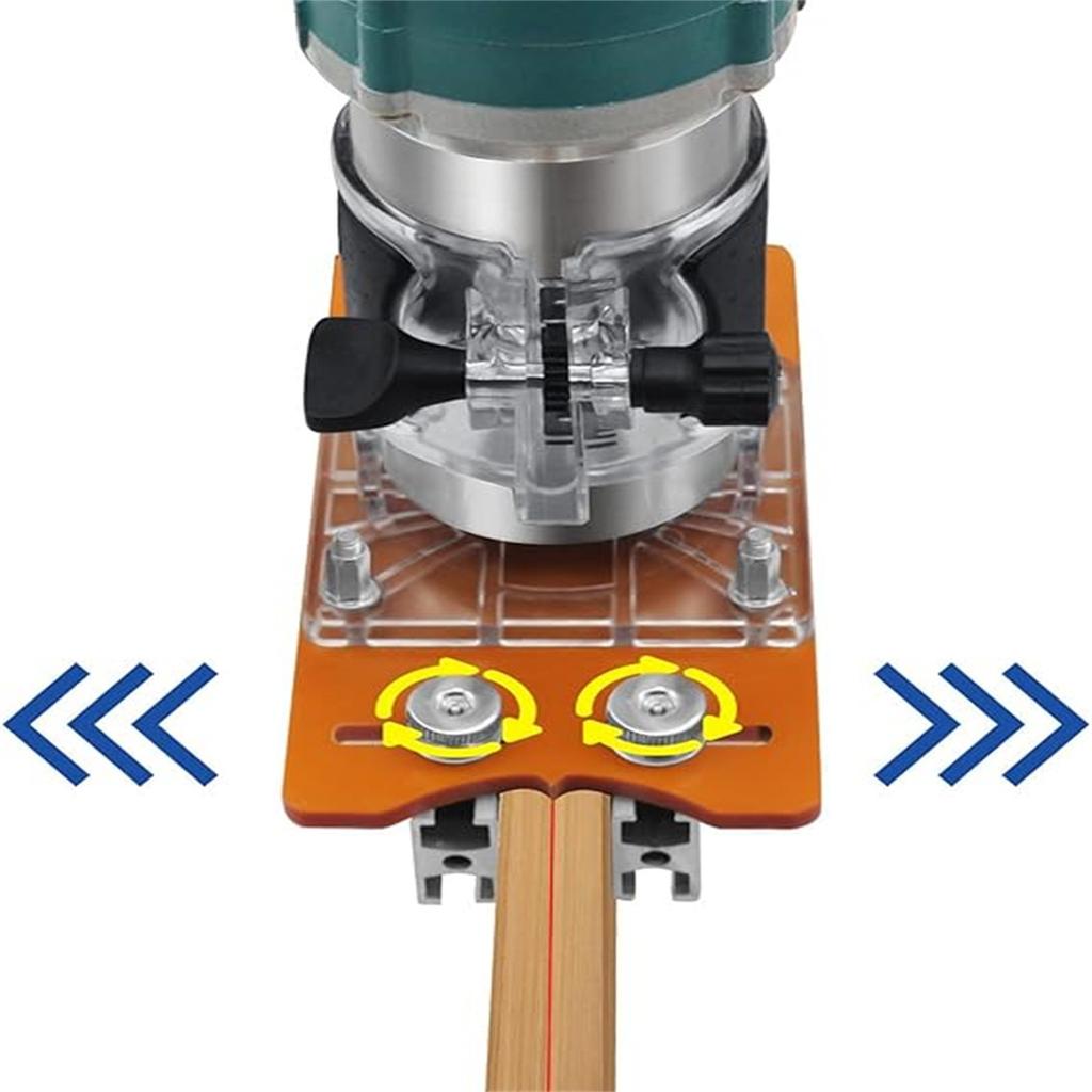 Wood  Router Base, 2 in 1 Compact Wood  Router Base Router Slotting Bracket for Carbinet Closet Furniture, Suitable for Inside Diameter 65mm