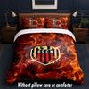 OGC Nice FC Design Bed Bedding Set 1 Duvet Cover + 2 Pillowcases Soft Breathable Household Bed Linens