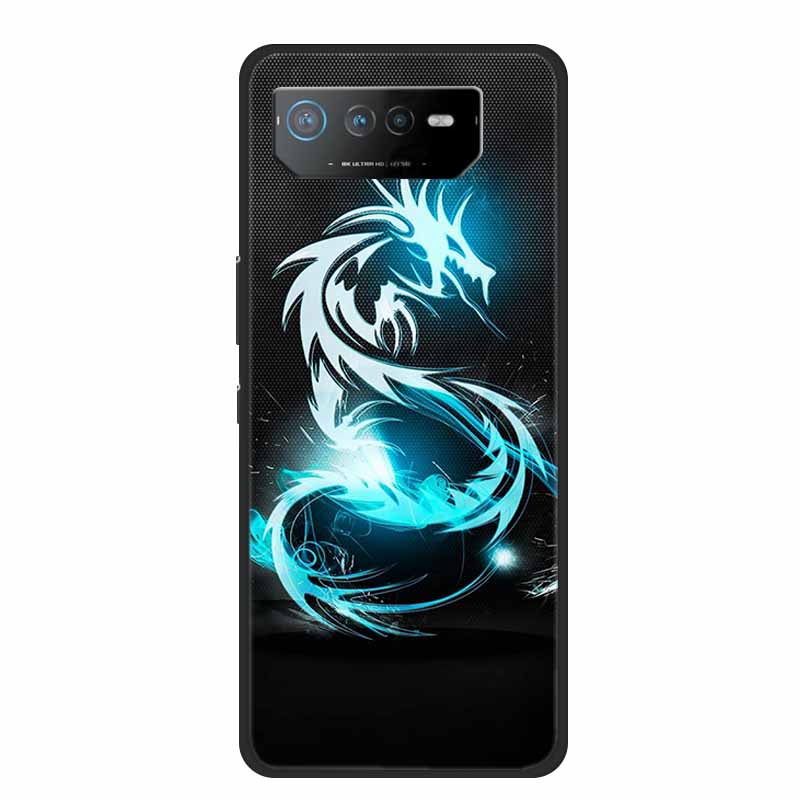 Чехол для телефона Asus ROG Phone 6D Ultimate Задняя крышка Черный ТПУ Силикон Мягкий Чехол Для Asus ROG Phone 6 Pro Чехол Phone6 Pro