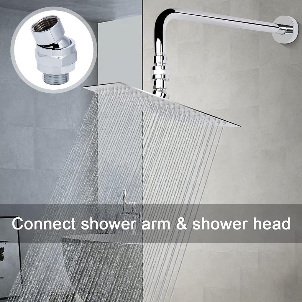 Shower Connector Ball Joint Replacement Shower Head Swivel Ball Adapter Brass Adjustable Shower Arm Connector Enduring