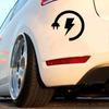 Электрическая вилка Форма автомобиля наклейка бампер лобовое стекло авто наклейка мотоцикл ноутбук водонепроницаемый грузовик автомобиль транспортные средства