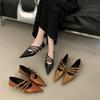 2025 New Spring and Summer French Kitten Heel Single Shoes Women's Belt Buckle Shoes Evening with Skirt Ladyshoes
