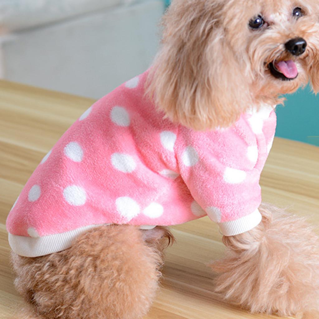 Winter Vest Two-legged Dog Shirt Warm O-neck Pet Plush Puppy Sweater Clothes