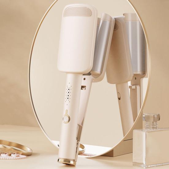 32MM V Shape Curling Iron Ceramic Big French Waves Hair Crimper Styling