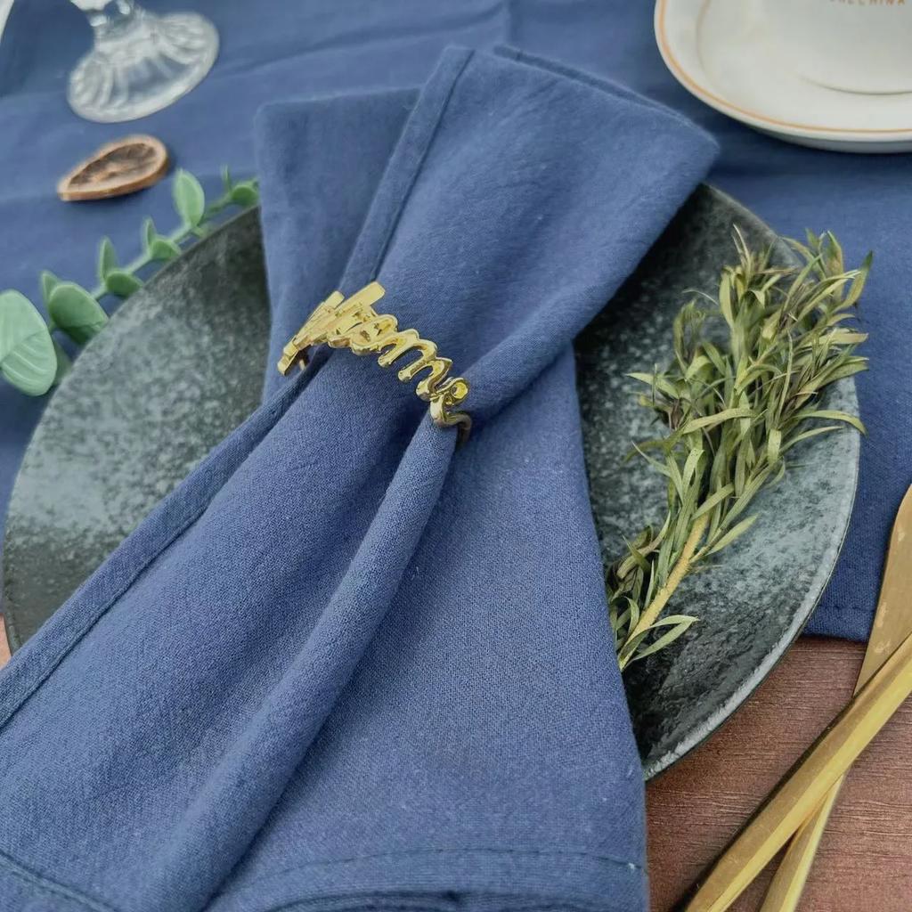 70 шт. 30X45СМ 100% Хлопковые Салфетки Салфетка Многоразовая Свадьбы Вечеринка Детский душ Рождество Декор стола Ретро салфетки Многоразовые