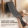 Soft Bath Towel Long Back Scrubber Gentle Skin Care Polyester Fiber