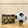 Solid Wood Football Building Blocks Puzzle - Children's Educational Toy & Home Decoration Gift Box