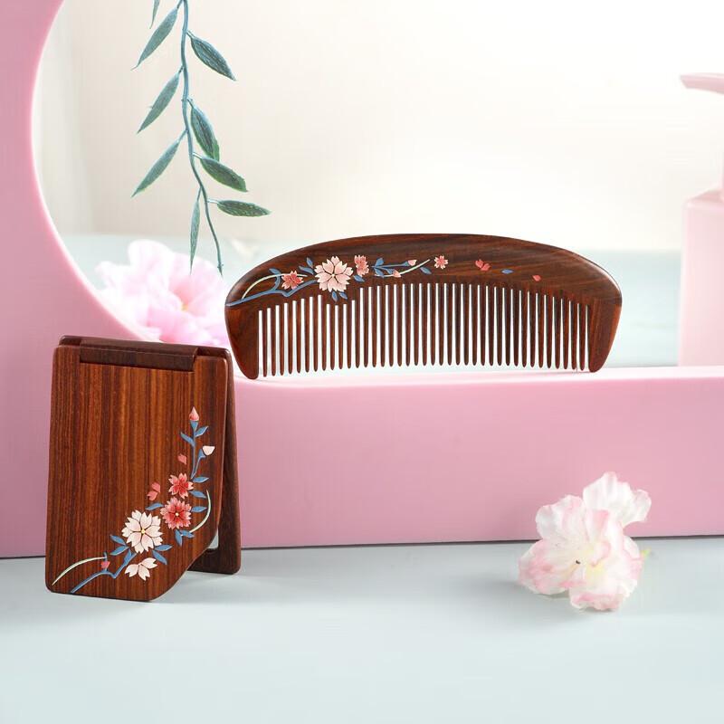 Набор деревянных расчесок для массажа натуральных волос Tan Mujiang