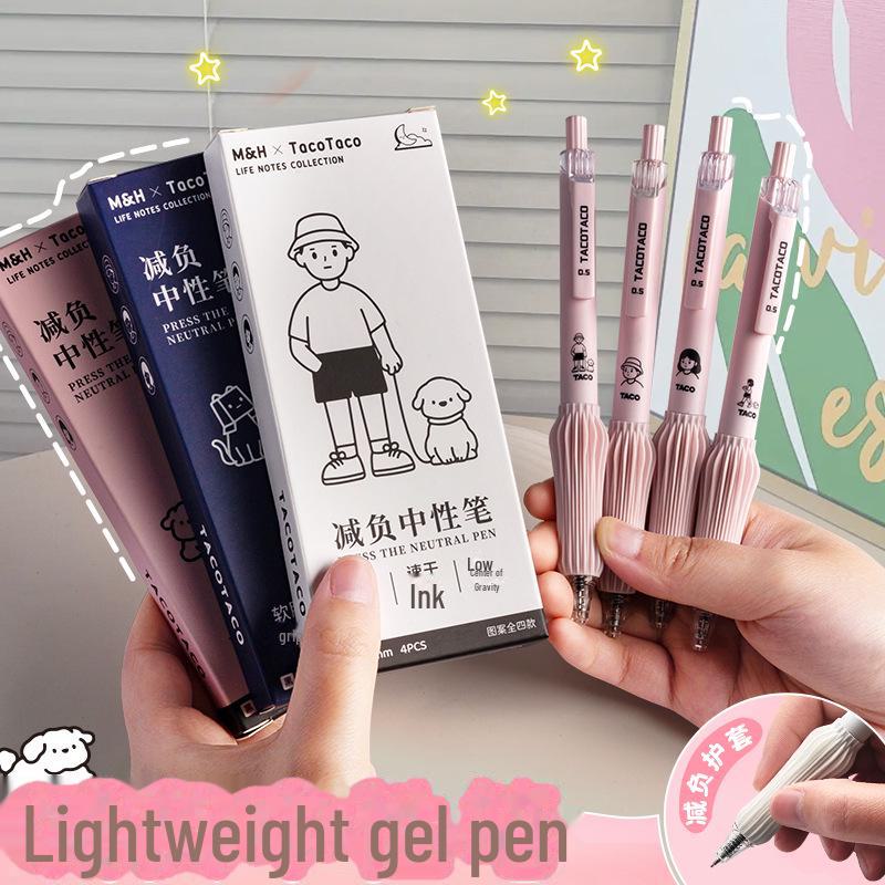 Ручка-кисть Tacotaco Neutral Black для студентов — унисекс, простой инструмент для письма на водной основе