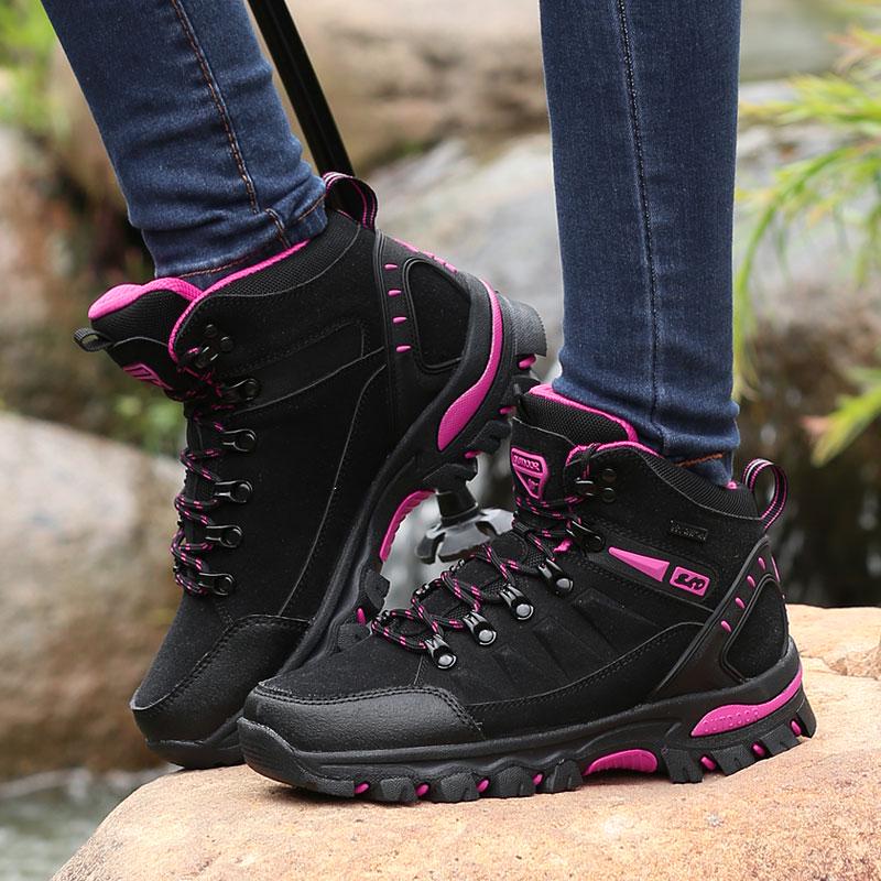 GOFFUN Men Hiking Shoes High Quality Sneakers Autumn Winter Trekking Mountain Waterproof Climbing Athletic Outdoor Sport Shoes Boots
