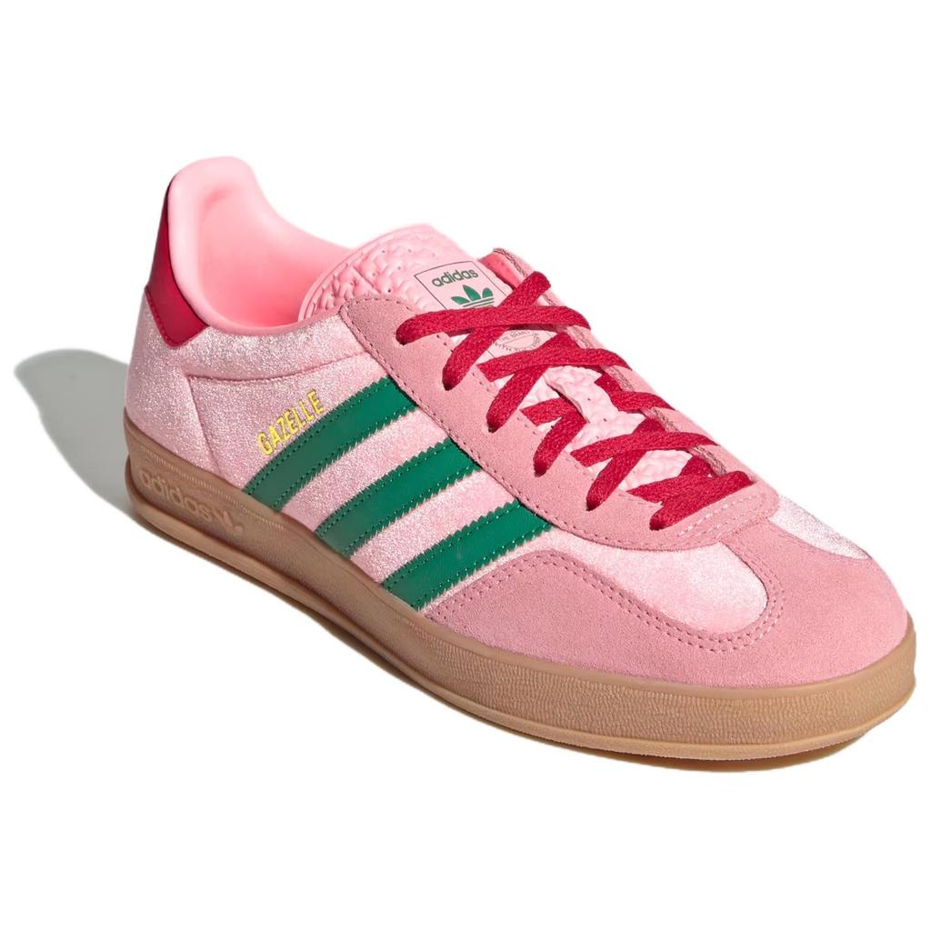 adidas Кроссовки женские Gazelle Indoor Glow Pink Court Green Gum JI2713