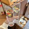 Кружка для пива Crayon Xiaoxin, стеклянная, высокой ценности, большой вместимости, чашка для воды, для девушек, для дома, для пары, чашка для воды, чашка для сока