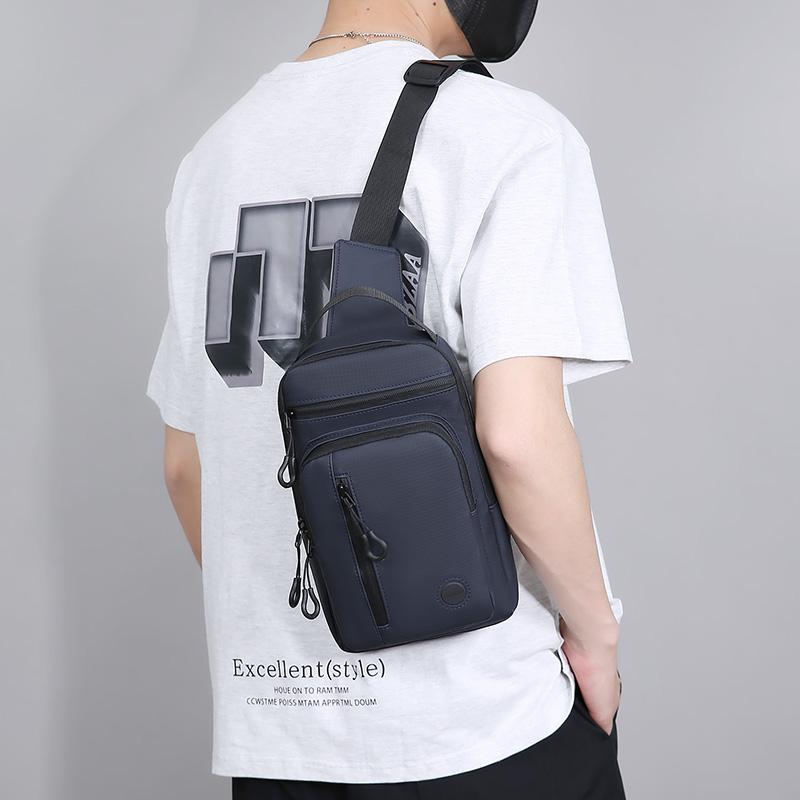 Унисекс Многофункциональная сумка через плечо - Водостойкий нейлоновый слинг на грудь с организационными карманами