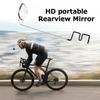Bike Stainless Steel Bicycle Cycling Horse Riding Glass Mirror 360 Adjustment Rear View Mount Mirror Helmet Eyeglass Rear View