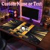 Pittsburgh Penguins Customized Name Text Mouse Pad, Large Desk Mouse Mat Personalized Home Office Present