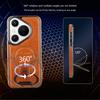 Magnetic Rotating Bracket Leather Case For Huawei Pura 90 Pro Max Pura 80 Pro+ P70 Ultra P60 Wireless Charging Plating Cover