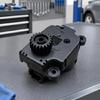 Привод управления климат-контролем автомобиля с внешним зубчатым колесом, несколькими точками крепления и расположением со стороны водителя для автомобилей 307 308 с левым рулем