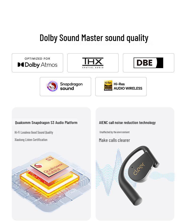 Bluetooth-наушники Cleer Air 2: Внутриканальные, Спортивные, С заушными креплениями, Длительное время работы от аккумулятора