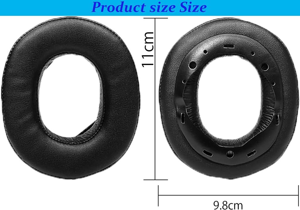 AKHQC Replacement Ear Compatible with Sony Made of Soft Protein Leather and Memory Replacement Ear Pads for Repair Accessories Pads, MDR-HW700