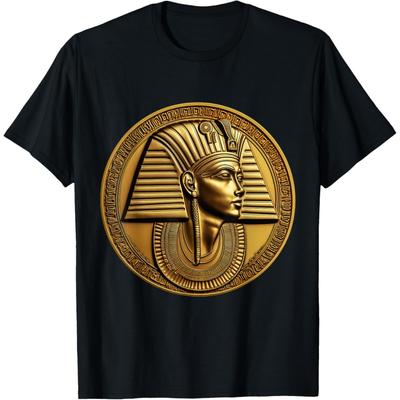 Египетская древняя золотая монета фараона сфинкс египетская футболка(3)