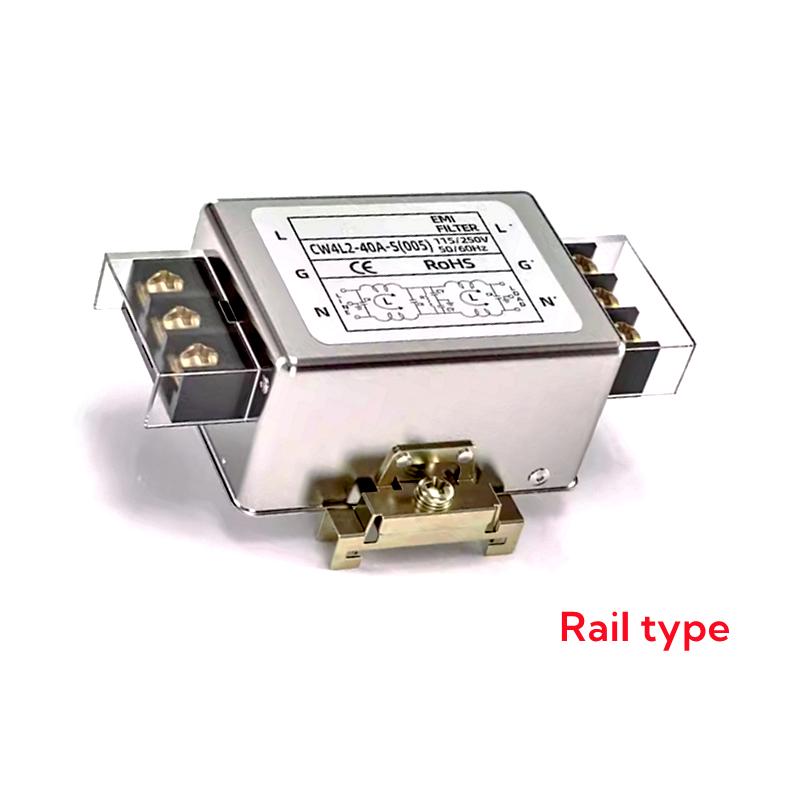 CW4L2-40A-S(005) Однофазный 220В фильтр питания AC EMI источник питания защита от помех CW4L2-40A-S
