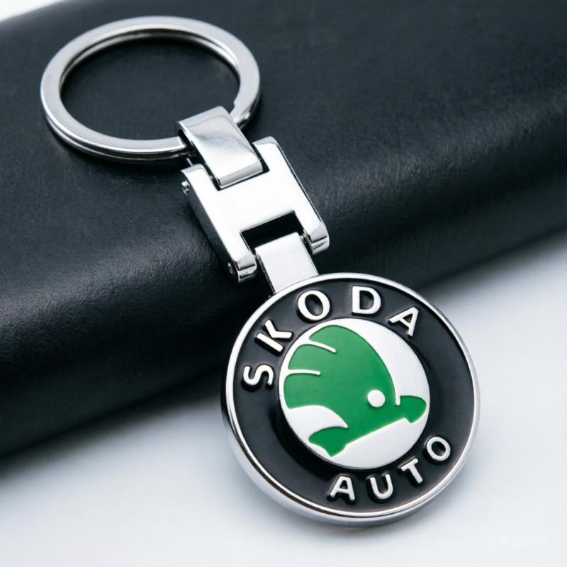 UGKV2 Skoda 3D Металлический Значок Брелок Сплав Цинка Автомобильный Ключ Подвеска Для Octavia Fabia Kodiaq Superb Karoq Rapid Kamiq Yeti Scala Citigo