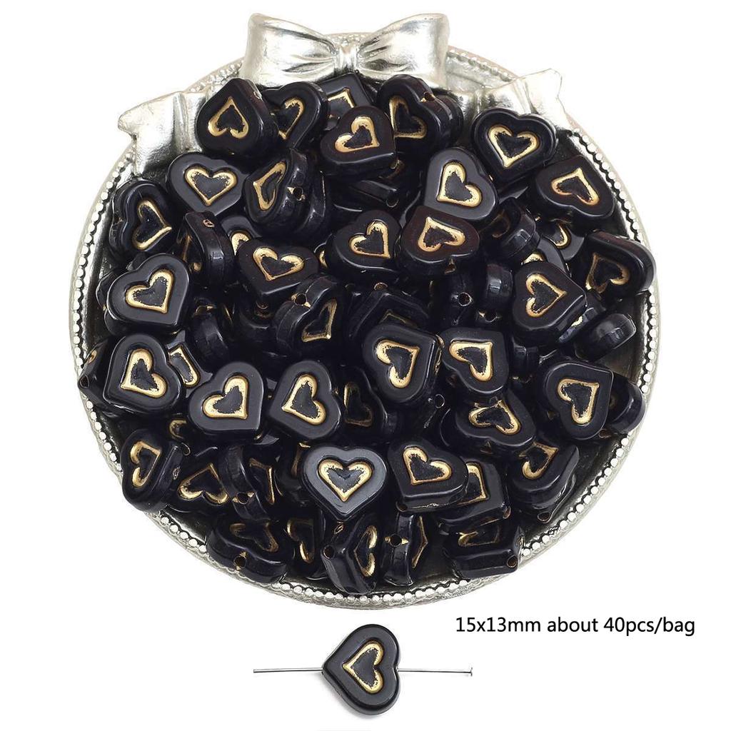 Бусины для браслета ручной работы, акриловые французские винтажные золотые плоские бусины, круглые бусины, украшения ручной работы, браслет, ожерелье, кулон, телефонная цепочка, аксессуары