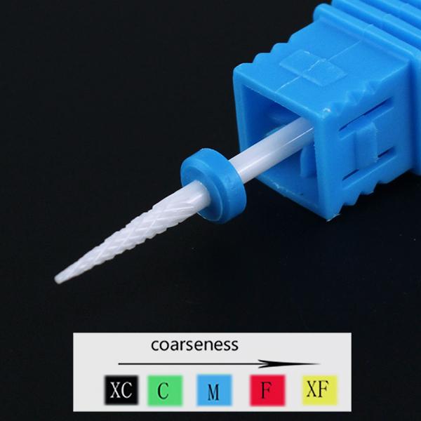 1pc Ceramic Nail Drill Bit Small Ball Milling Cutter Bits For Manicure Pedicure Pointed Apparatus Files Gel Polish Remove Tools