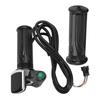 Electric Bike Throttle Grip LCD Electric Quantity Display with Switch 6 Cores Speed Governing Throttle Grip Throttles 2