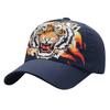 Cappello Baseball Animale CA973 [Zanna Bianca], Berretto, Tigre, Visiera, Berretto, Elegante, Rete, Fresco, Da Uomo (marina)