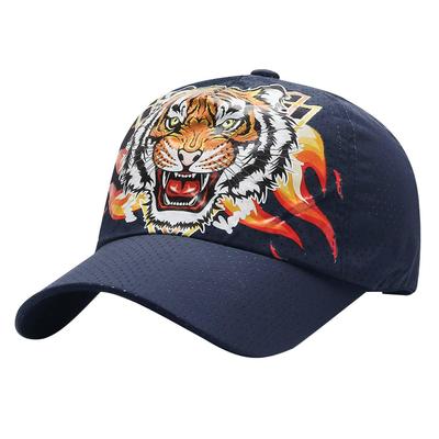 Бейсболка Animal CA973 [Белый Клык], Кепка, Тигр, Козырек, Кепка, Стильная, Сетка, Крутая, Мужская (военно-морской флот)
