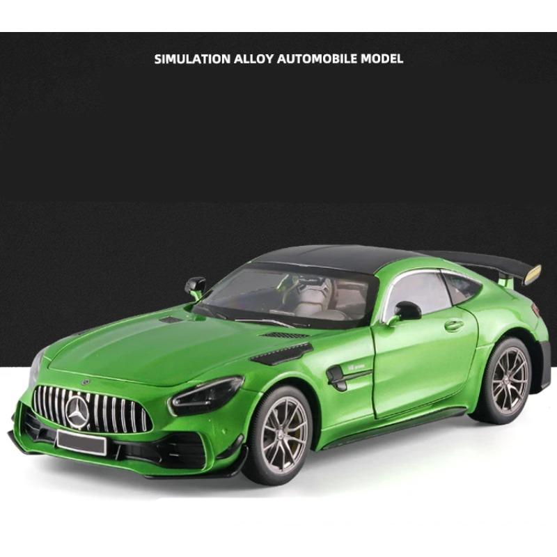 1/18 Benzs-GT GTR Модель гоночного автомобиля из сплава Литая под давлением и игрушечные транспортные средства Металлическая модель спортивного автомобиля Симуляция Звук и свет Детская игрушка Подарок