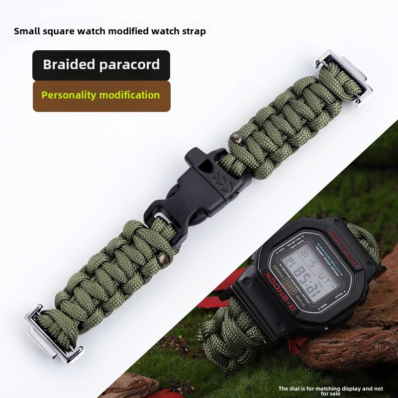 Плетеный нейлоновый ремешок для часов Для Casio Gshock dw5600 GW-M5610 Ga100 GA2100 GM-5600 модификация ткань dw-5600 Аксессуары для спортивных часов