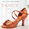 Latin Dancing Shoes Jazz Women Girls Ballroom Shoes Satin Latin Dance Shoes Woman Dance Shoes Salsa Heeled 7CM