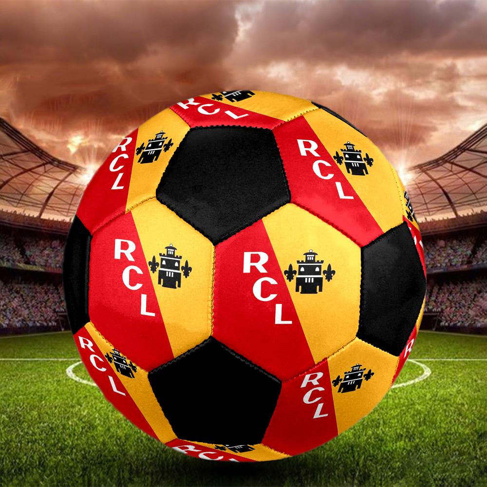 Мяч для мини-футбола RC Lens, разноцветный, для всех возрастов, размер 5, машинная строчка, ПВХ, готов к соревнованиям, прочный, с высоким отскоком