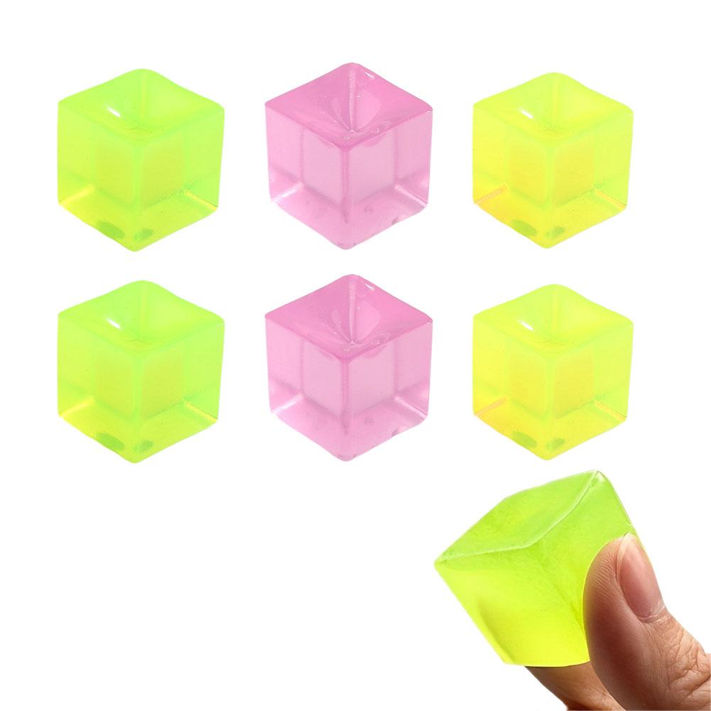 2.5cm Transparent Ice Cube Fidget Toy Mini Mochi Stress Sensory Kawaii Ball Relief Anxiety Paw V3Z6