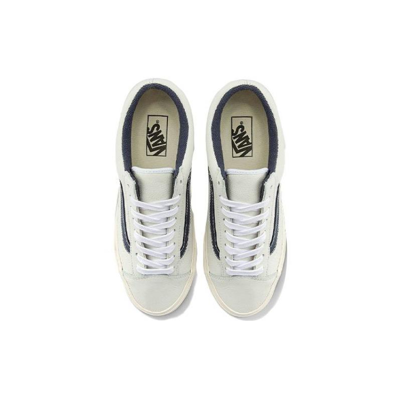 Vans Style 36 unisex low-top skate shoes with blue side stripes, white and blue color blocking VN0A3DZ3YY2