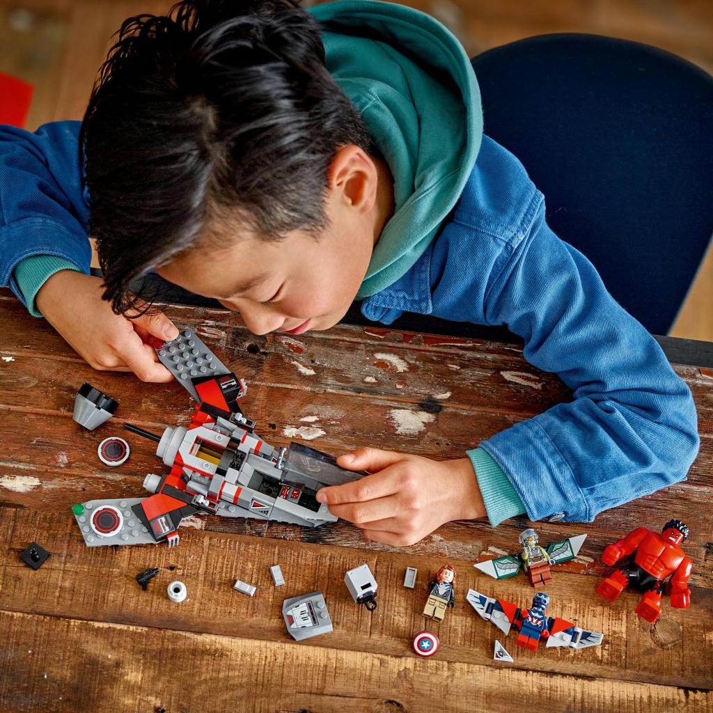 LEGO Super Heroes Captain America and Red Hulk Battle Toy Toy Present Birthday Block Christmas Boys Girls Children 8 Years 9 Years 10 Years Old