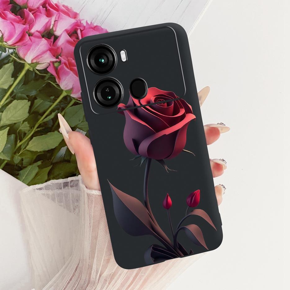 For Itel P40 Plus Case P683L Luxury Butterfly Tree Painted Cover Soft Silicone Phone Case For Itel P40 P662L P 40 ItelP40 + Bags