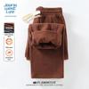 JEANSWEST LIFE Мужские повседневные брюки прямого кроя на флисовой подкладке