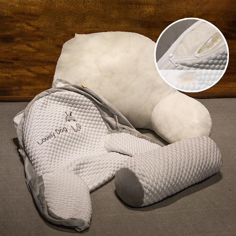 Подушка-спинка для шезлонга для изголовья кровати, подушка для шезлонга для чтения, путешествий, самолета, поясничные подушки