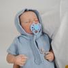 45 Cm Cloth Body Reborn Toddler Dolls LouLou Cute Lifelike Sleeping Newborn Babies Doll for Boy Hand Draw Hair Simulation Dolls Children's Day Present