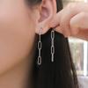 Серьги-кисточки с геометрической цепочкой в стиле ретро, длинные серьги в стиле ниши, простые и роскошные для женщин