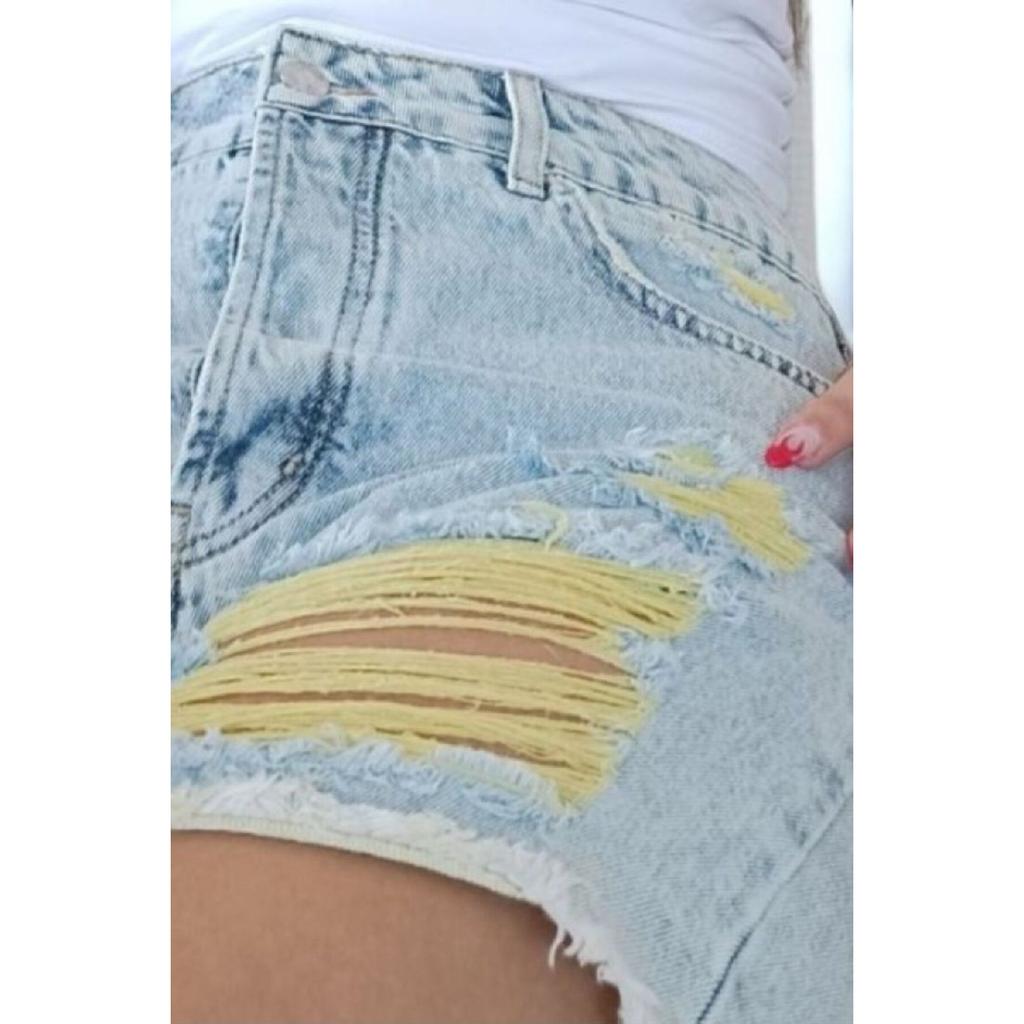High Waist Torn With Liner Jeans Jeans Shorts
