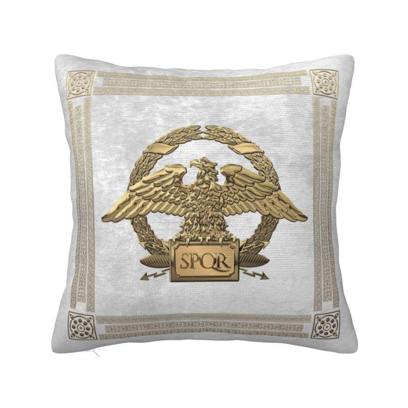 Custom Vintage Gold Roman Empire Eagle Throw Pillow Covers Decor Home Nordic Rome SPQR Emblem Outdoor Cushions Square Pillowcase