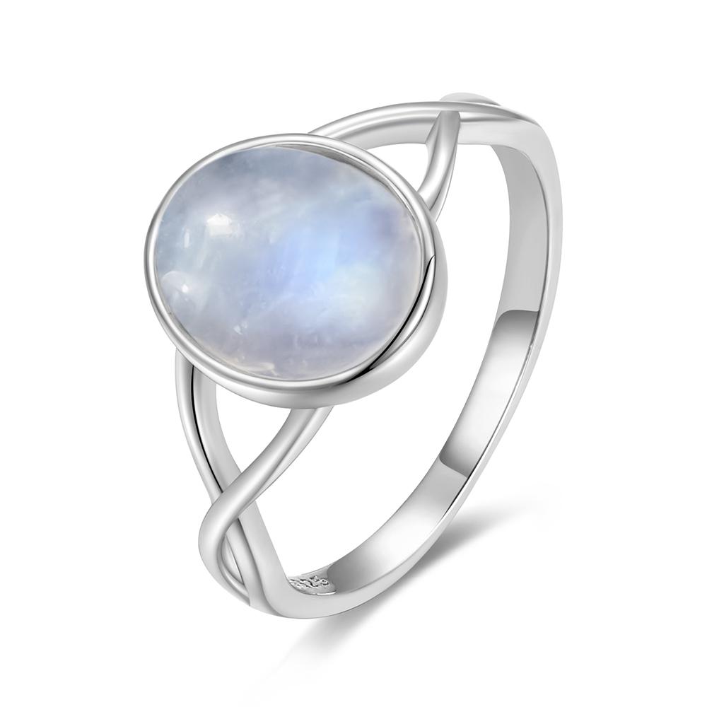 Кольца из стерлингового серебра 925 пробы с натуральными камнями Аметист Простое фиолетовое овальное кольцо 8*10 мм Изящные украшения Подарки для подруг Женщинам