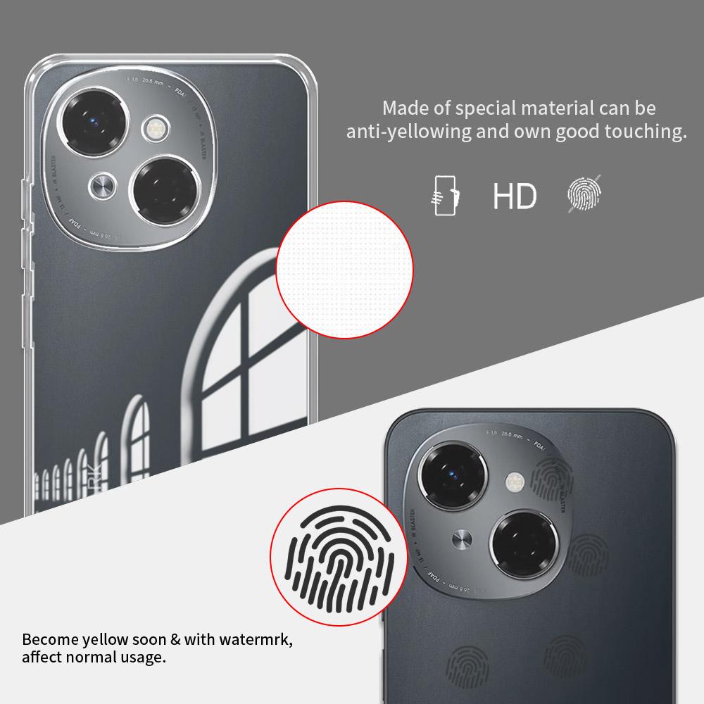 For Tecno Spark Go 1 Case Clear Soft Silicone Bumper Phone Case FFor Tecno Spark Go 2025 Pop 9 Transparent Shockproof Back Cover